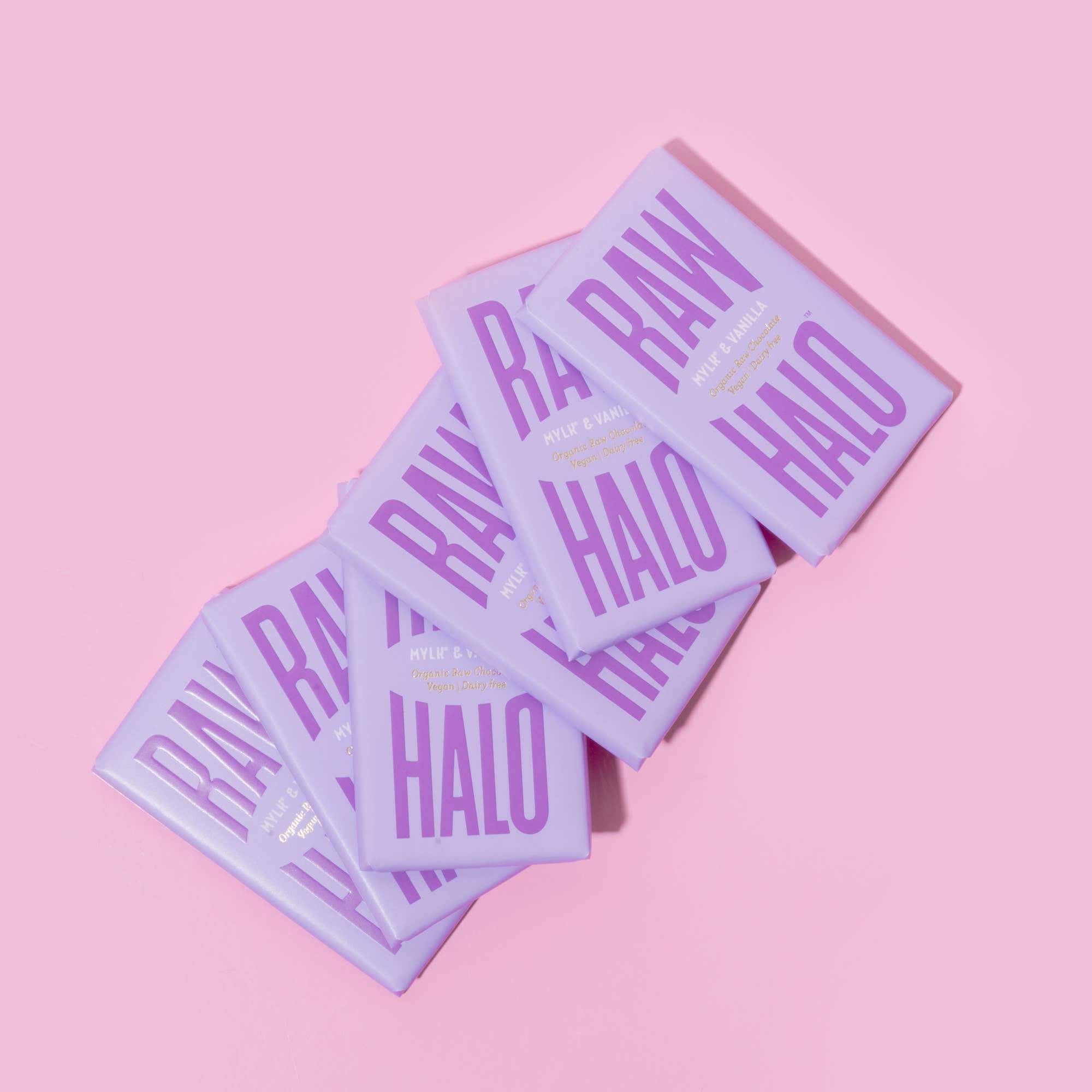 Raw Halo – wholesale Chocolate bar – Mylk & Vanilla Organic Vegan Chocolate 22g (Case of 20)2
