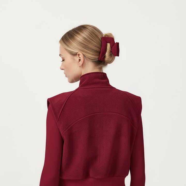 Active by Anna-Kaci - Wholesale Outerwear Vest - Women's - Cropped Zip Closure Vest with Stand Collar and Fitted Hem8