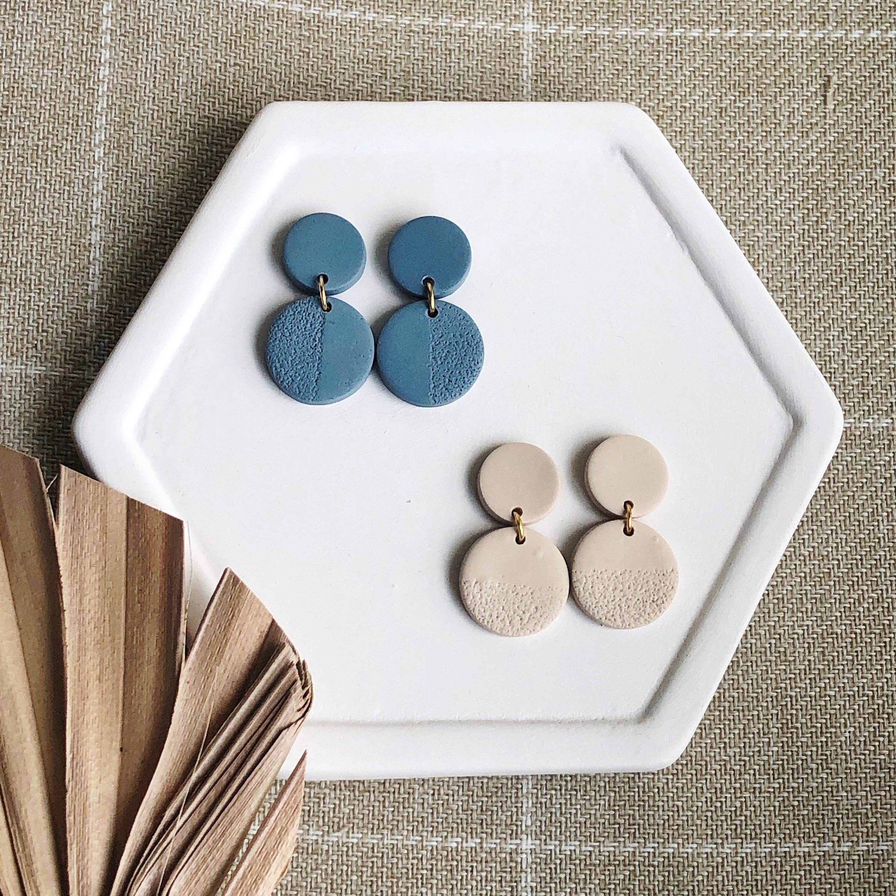 Courage & Calling - Wholesale Dangle Earrings - Petite Textured Circle Dangles9