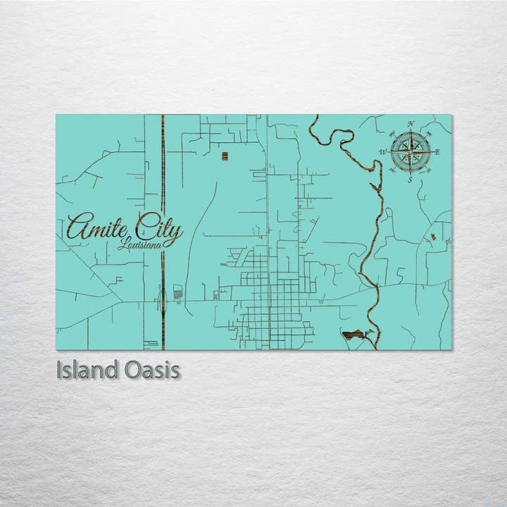 Fire & Pine - Wholesale Map - Louisiana: Amite City Street Map