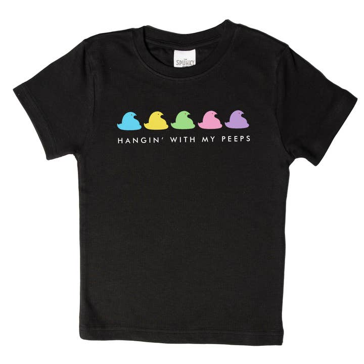 Pendurado com My Peeps Meninas Meninos Easter Baby & Toddler Top por atacado de Spunky Stork