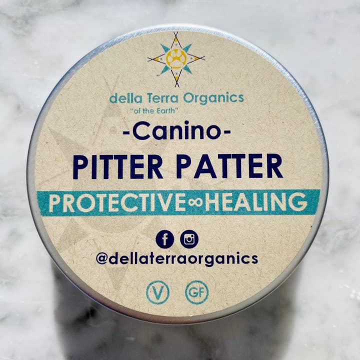 Pitter Patter Paw Balm for wholesale by della Terra Organics