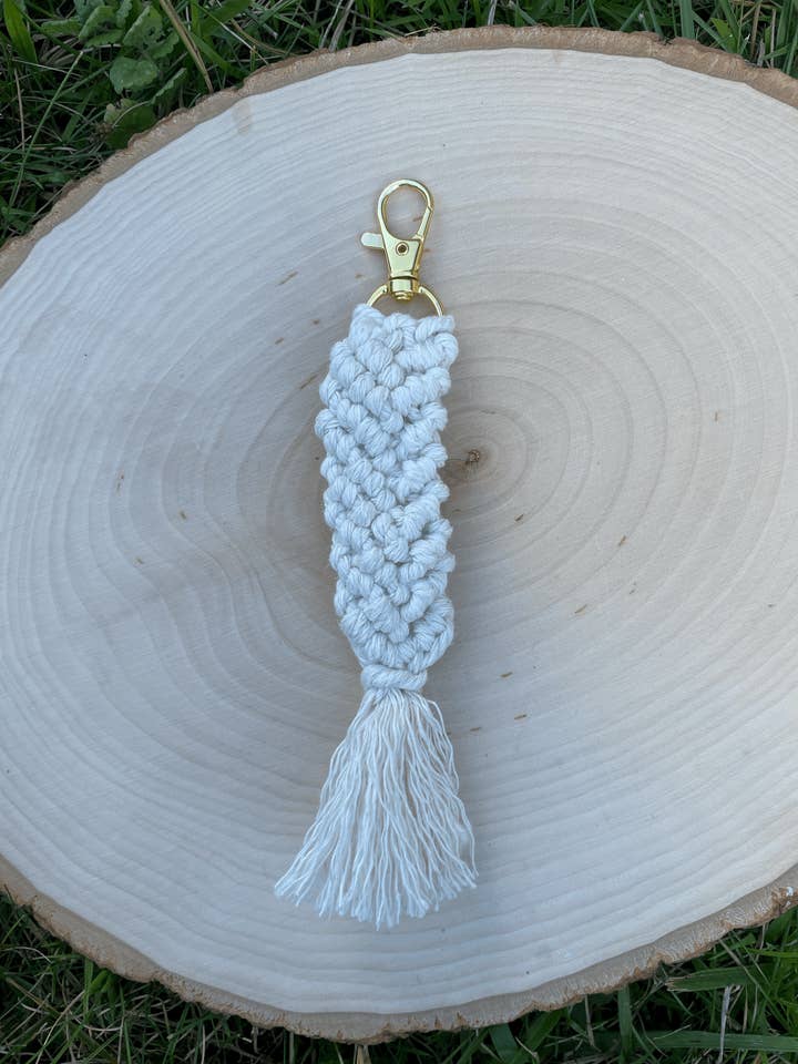 Cream Mermaid Keychain for wholesale by Love Laura Nicole