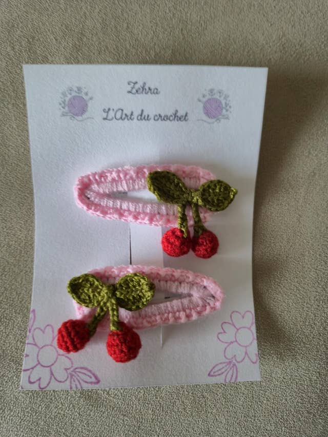 Pinces à cheveux au crochet (lot) pour la vente par Zehra - L'Art du crochet