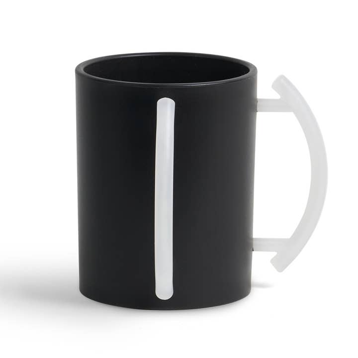 Taza de Lavado de Acrílico Negra con Asas Transparentes Escarchadas para venta al por mayor de A&M Judaica And Gifts