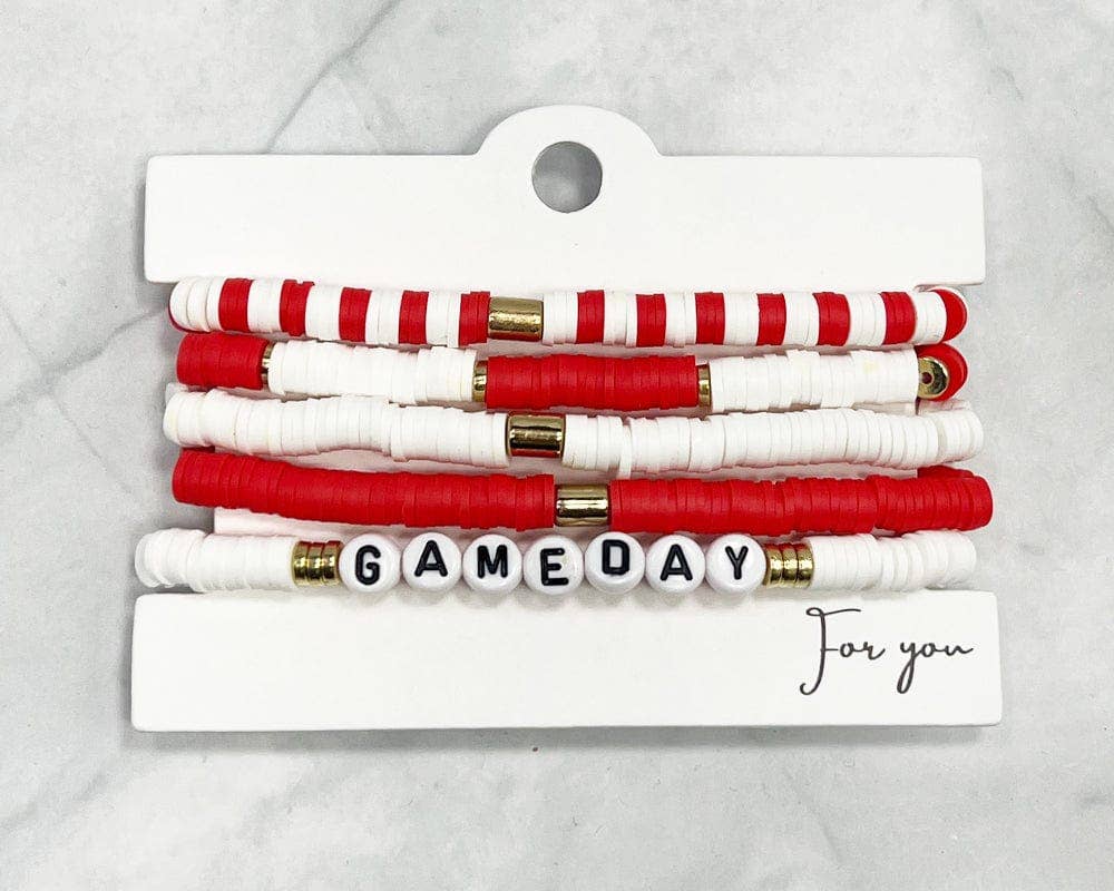 MiMi Wholesale - Wholesale Jewelry Set - JB1001 Gameday Stretch Bracelet Set5