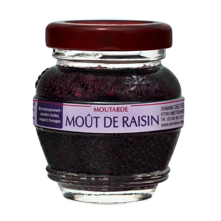 Senf mit Traubenmost 55 g für den Großhandel von DOMAINE DES TERRES ROUGES