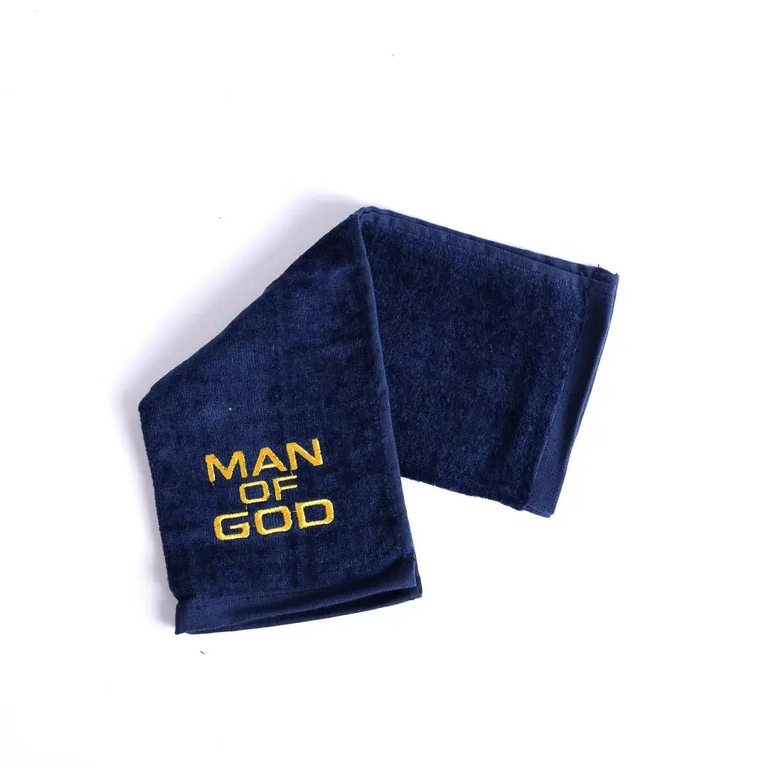 Swanson Christian Products - Wholesale Tea Towel - Pastor Towel - Man Of God - Navy - Cotton1