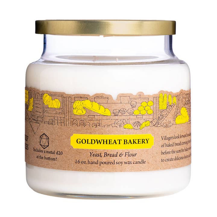 Cantrip Candles - Wholesale Jar/filled candle - Goldwheat Bakery 16oz Candle0