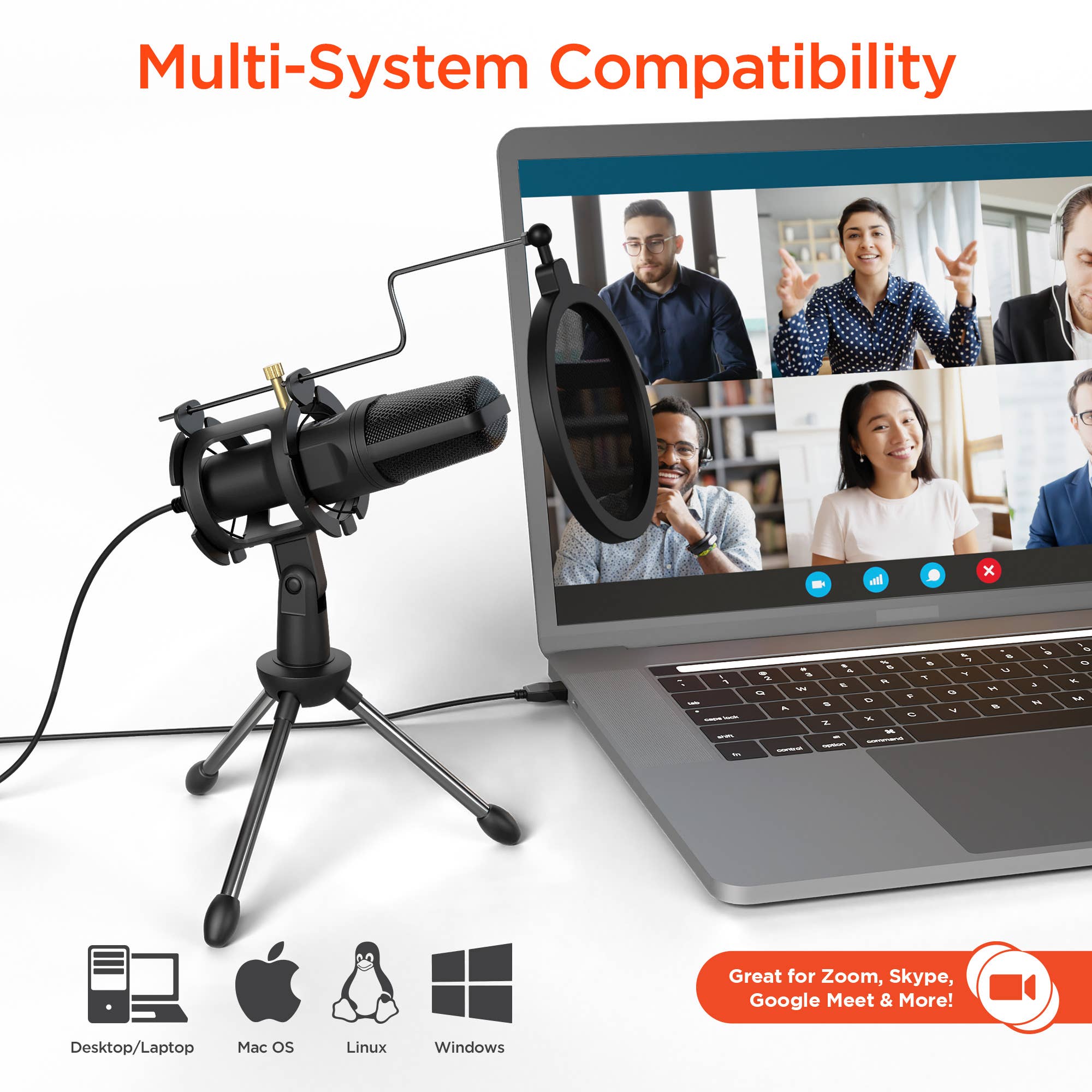 JupiterGear Home - Wholesale Small/Handheld Appliance - HyperGear Sound Advantage Pro-Audio Condenser Microphone6