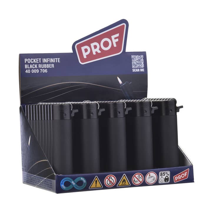 Svarta Gummitändare Rund x25 för wholesale av PROF