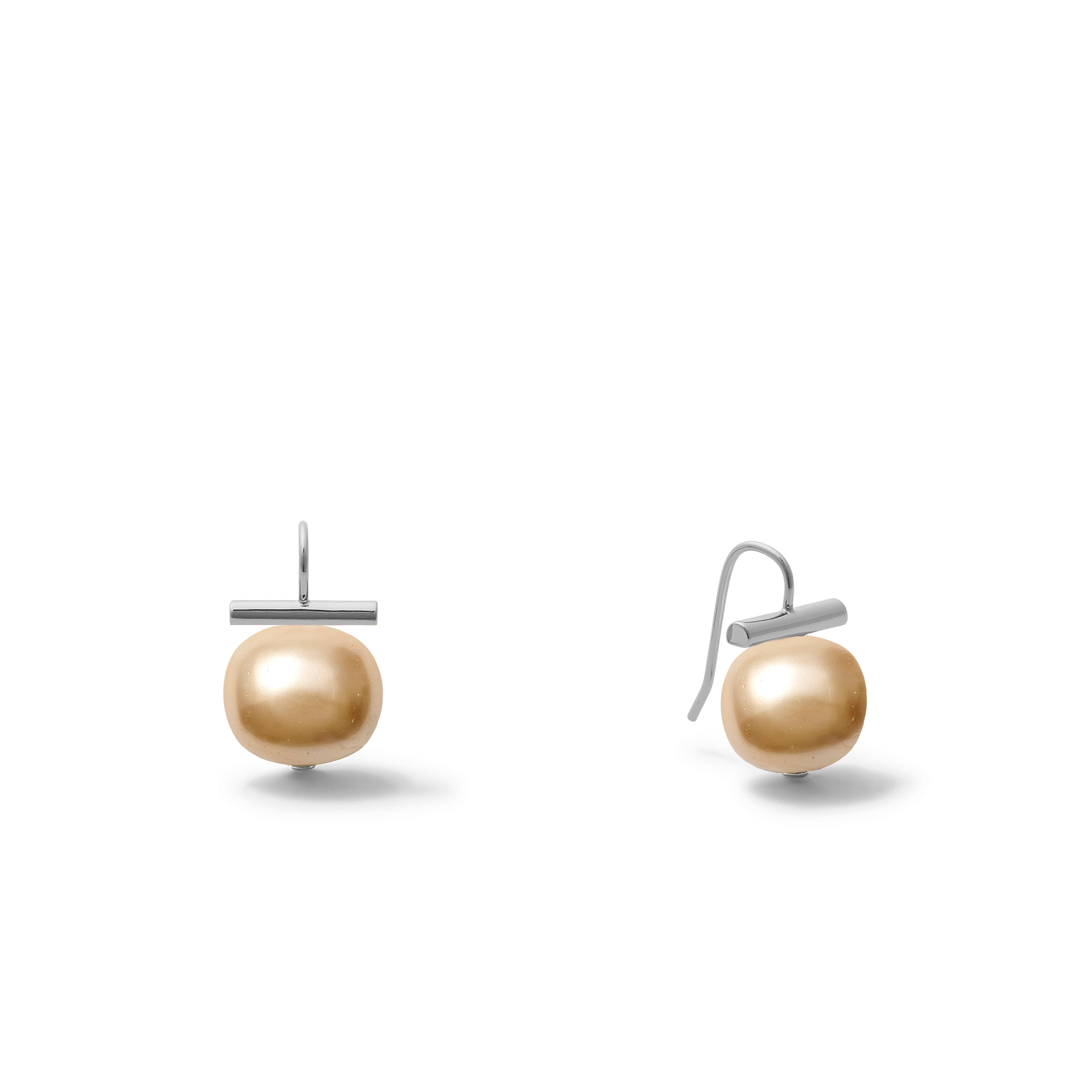 CC & Co by Catherine Canino - Wholesale Stud/Post Earrings - Petite + Sweet Pebble Pearls~ Baby Sterling Silver2
