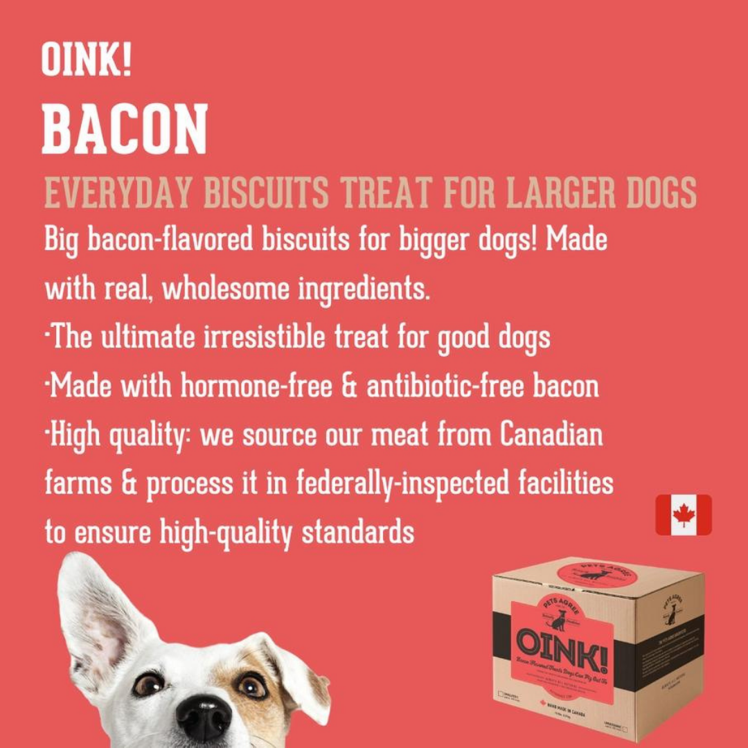 The Granville Island Pet Treatery (USA) - Wholesale Pet Treats - Dog - Bacon Large Dog Biscuits: Crunchy & Teeth Cleaning 2lb1