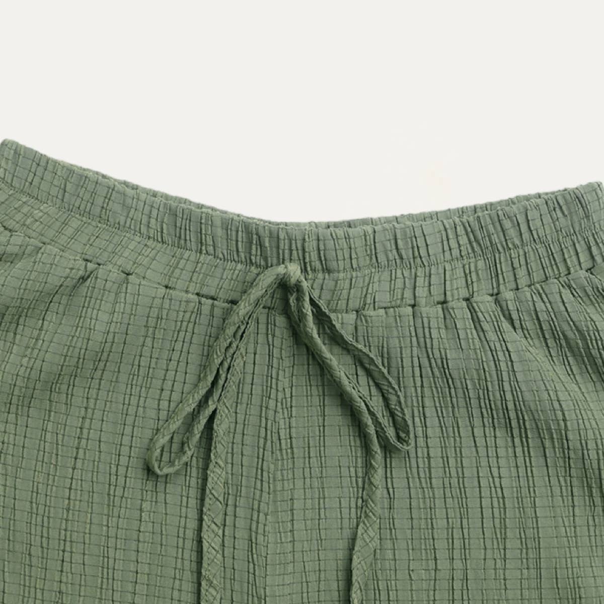 The Moment Collection - Wholesale Shorts - Women's - Actively Crinkled High-Waist Tiered Layers Mini Shorts 12