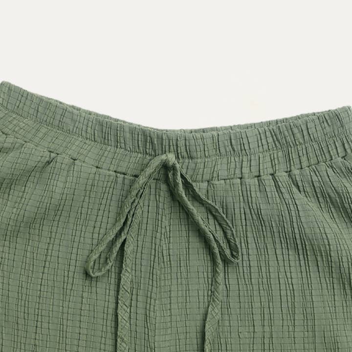 The Moment Collection - Wholesale Shorts - Women's - Actively Crinkled High-Waist Tiered Layers Mini Shorts 12