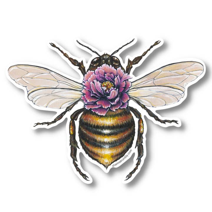 Bee Sticker for wholesale by Shanna Trumbly