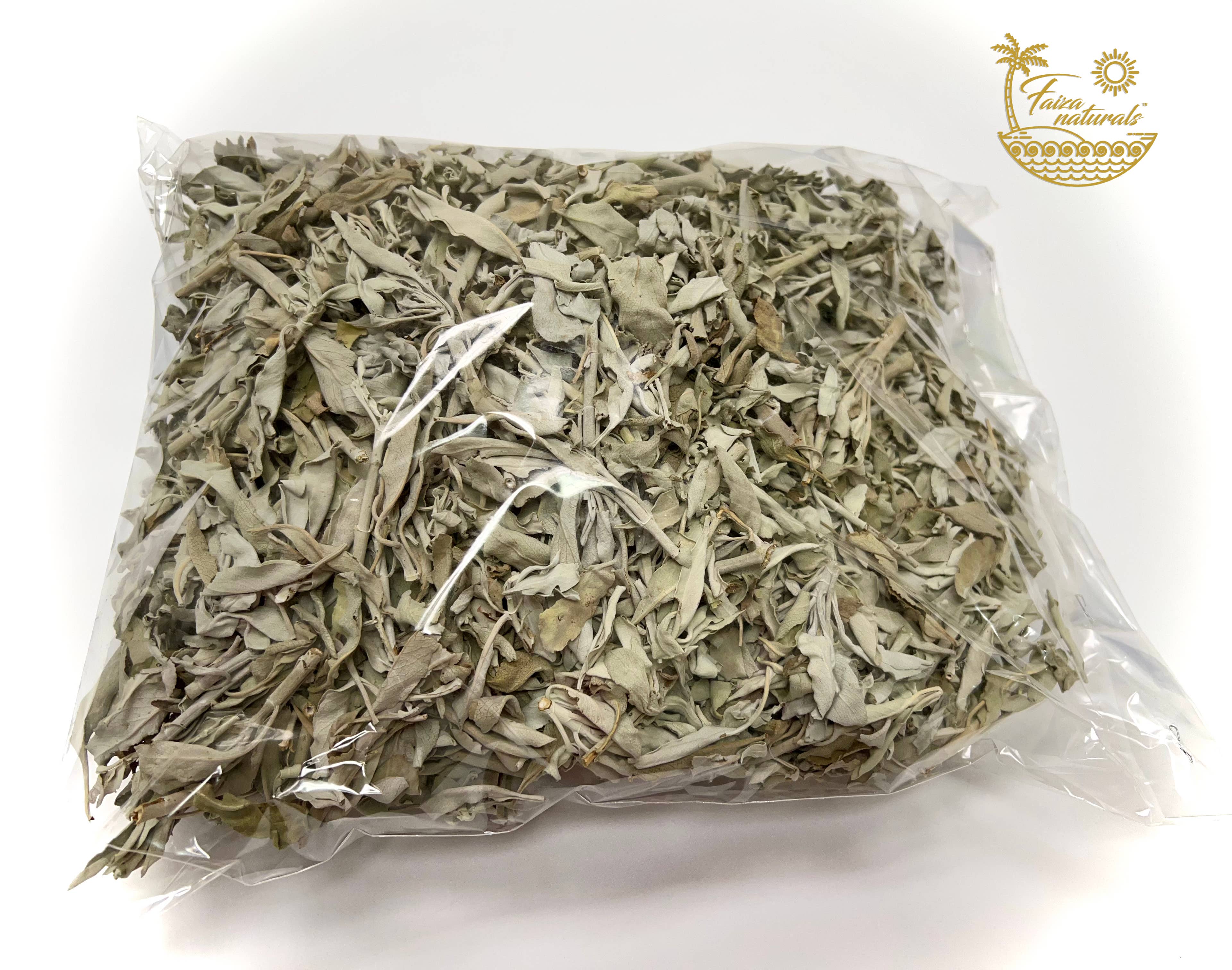 Faiza Naturals - Vendita all'ingrosso Salvia - Fasci di foglie di salvia bianca sfuse (1 libbra) dalla California1