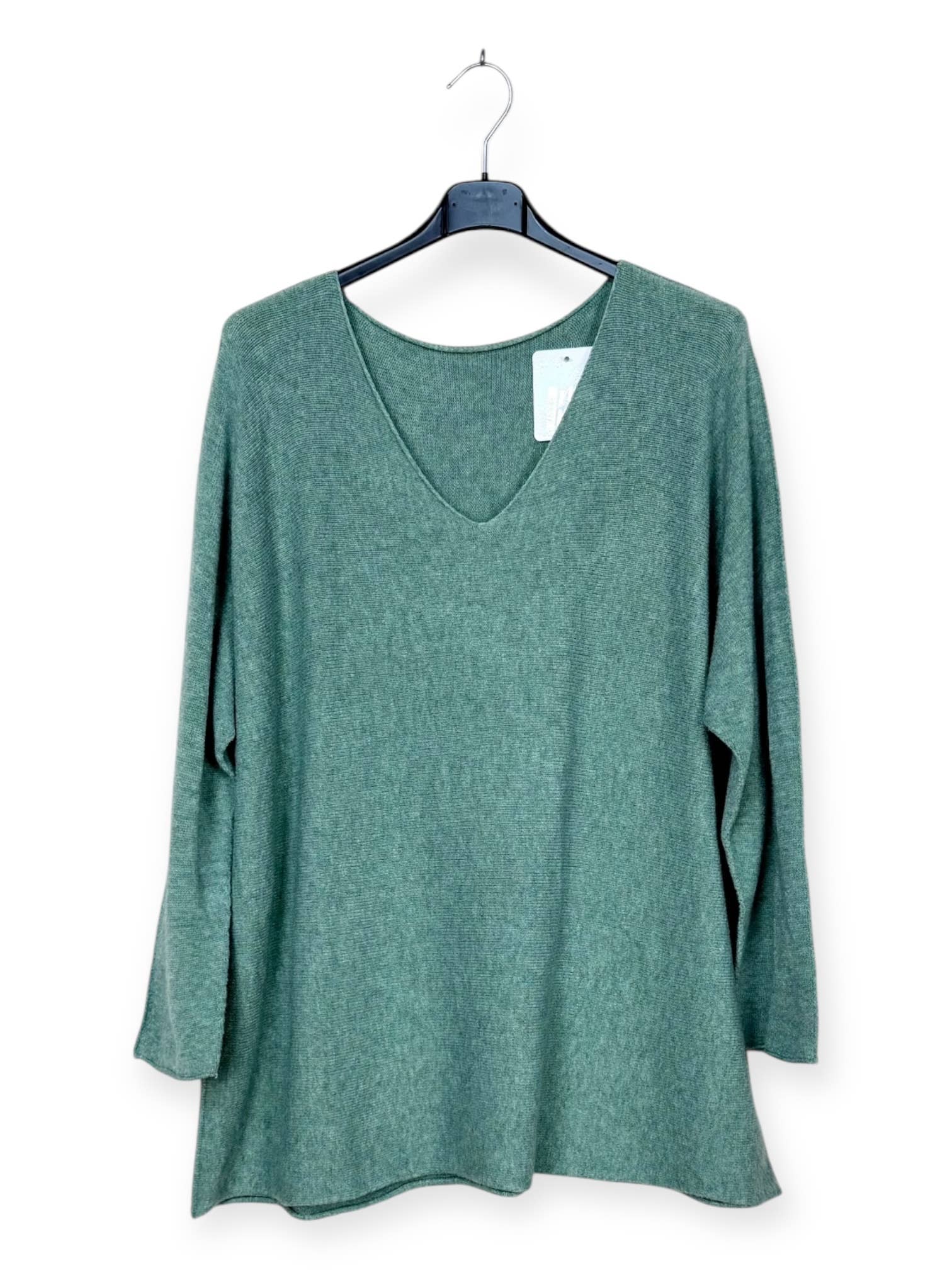 Lucky Nana - Wholesale Knit Sweater - Women's - AH L2218 - Plus Size V-Neck Sweater31