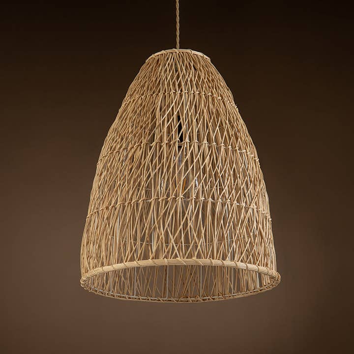 ELE Light & Decor - Wholesale Chandelier/Hanging Light - Lisbet Pendant Bell Wicker Rattan Hanging Lamp7