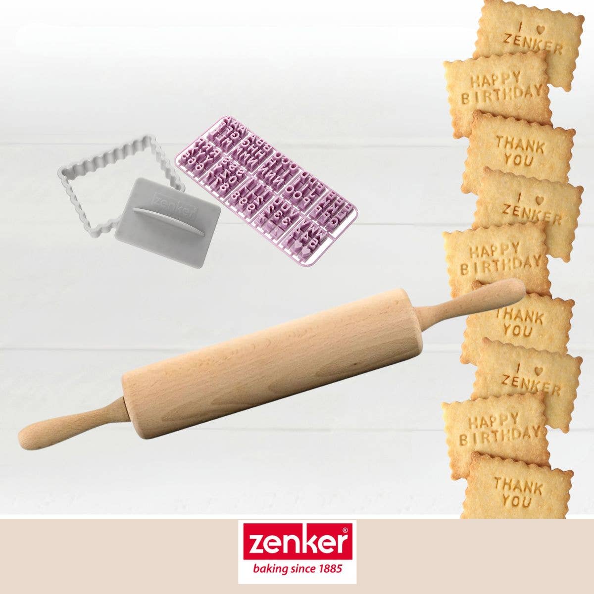 Zenker - Wholesale Kitchen Tool/Gadget - Cookie cutter and roll pastry set1