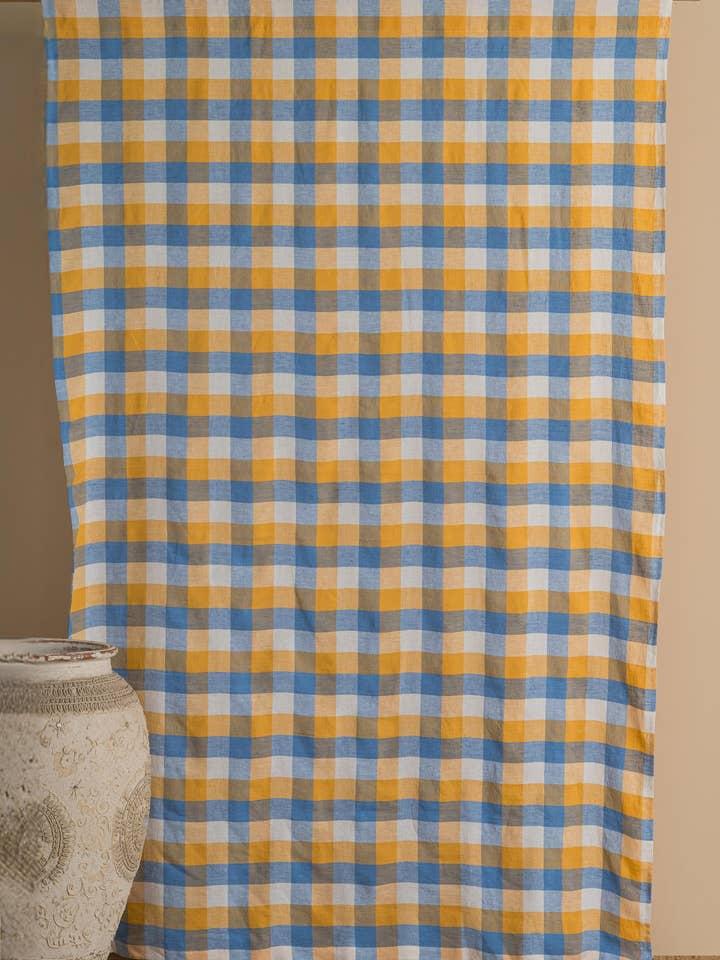 Artisan Lane Yarn-Dyed Linen Curtains – Minimalist Detailing for wholesale by Live Linen