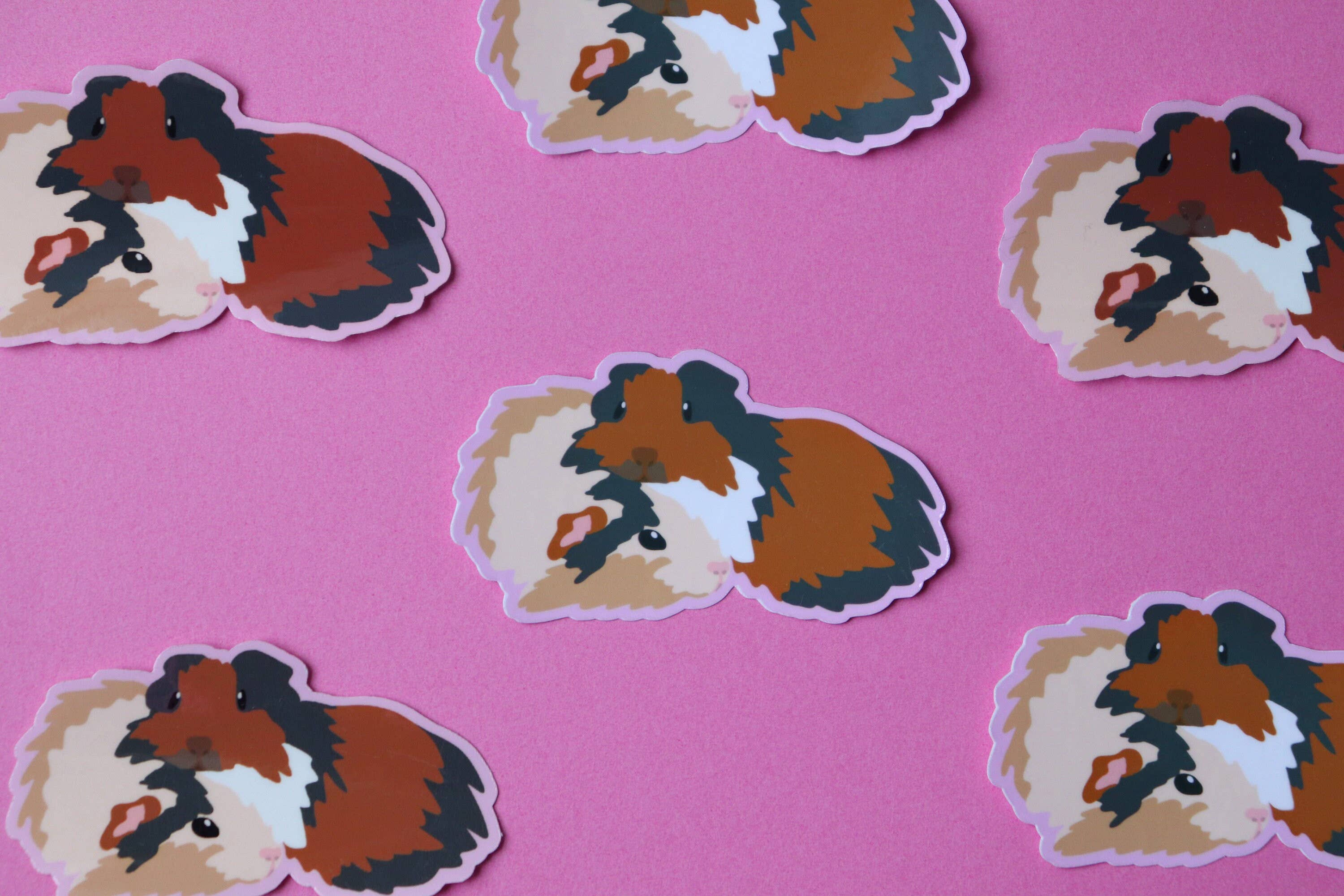 Sticker Hardly Know Her - Wholesale Sticker - Cuddling Guinea Pigs Waterproof Vinyl Sticker1