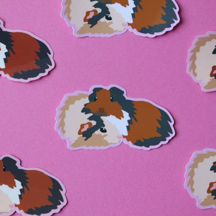 Sticker Hardly Know Her - Wholesale Sticker - Cuddling Guinea Pigs Waterproof Vinyl Sticker1