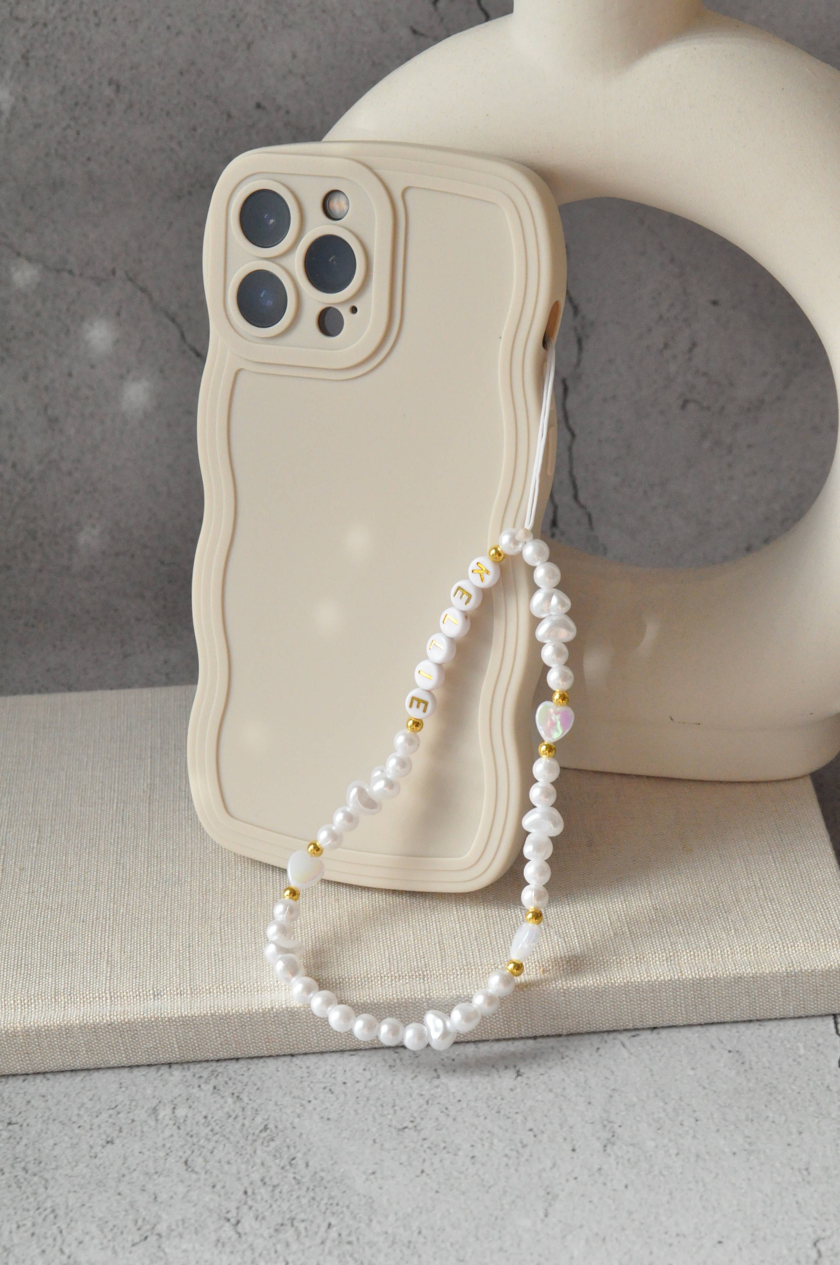 TheMellys - Wholesale Phonecase Strap - Pearl Beaded Phone Charm | Freshwater Pearl Phone Strap5