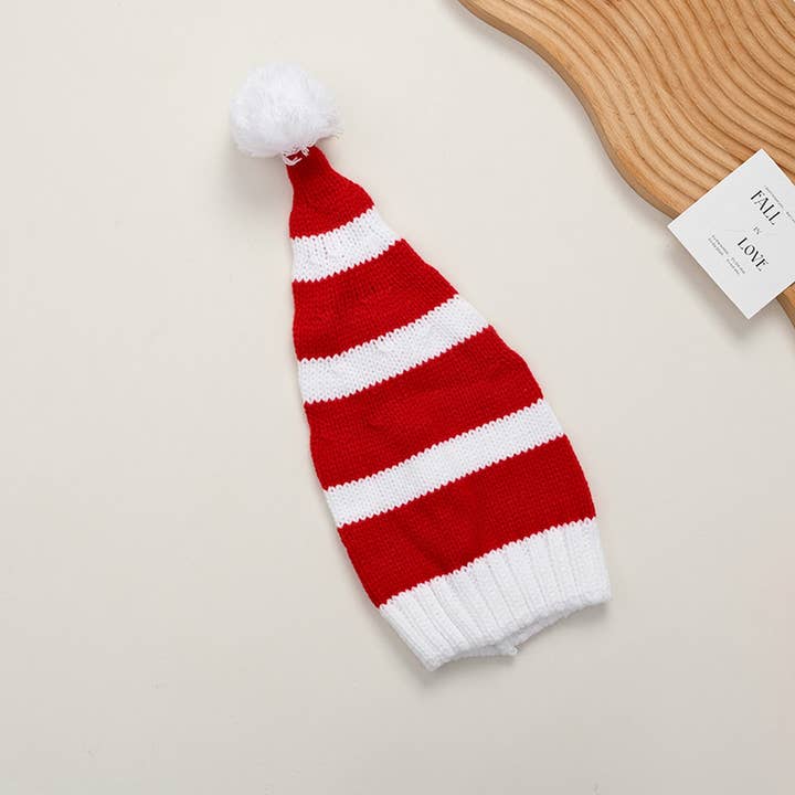 NINEXIS - Wholesale Beanie - Women's - CWAH04352_RED WHITE CHRISTMAS KNIT BEANIE HAT7