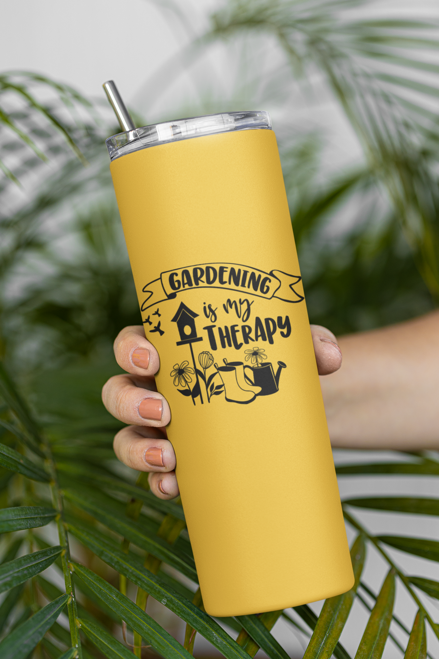 Cabin and Reel Engraving – wholesale Insulated mug/tumbler – I'd Rather Be Gardening 22 oz Skinny Tumbler1