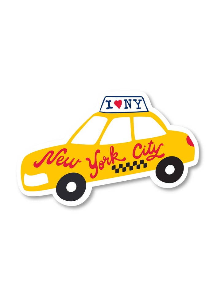 NYC Taxi Sticker for wholesale by Alice & Wonder