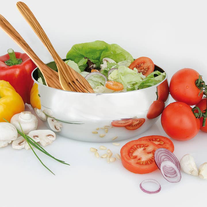 Fackelmann - Wholesale Serving Utensil - Fackelmann Salad Cutlery Olive Wood Edition4