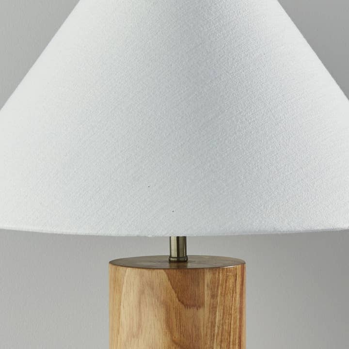 Canopy Natural Wood Block Table Lamp Canopy Natural Wood Block Table Lamp