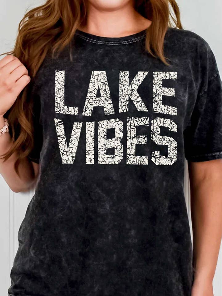 LAKE VIBES MINERAL GRAPHIC TSHIRTS for wholesale by Rustee Clothing