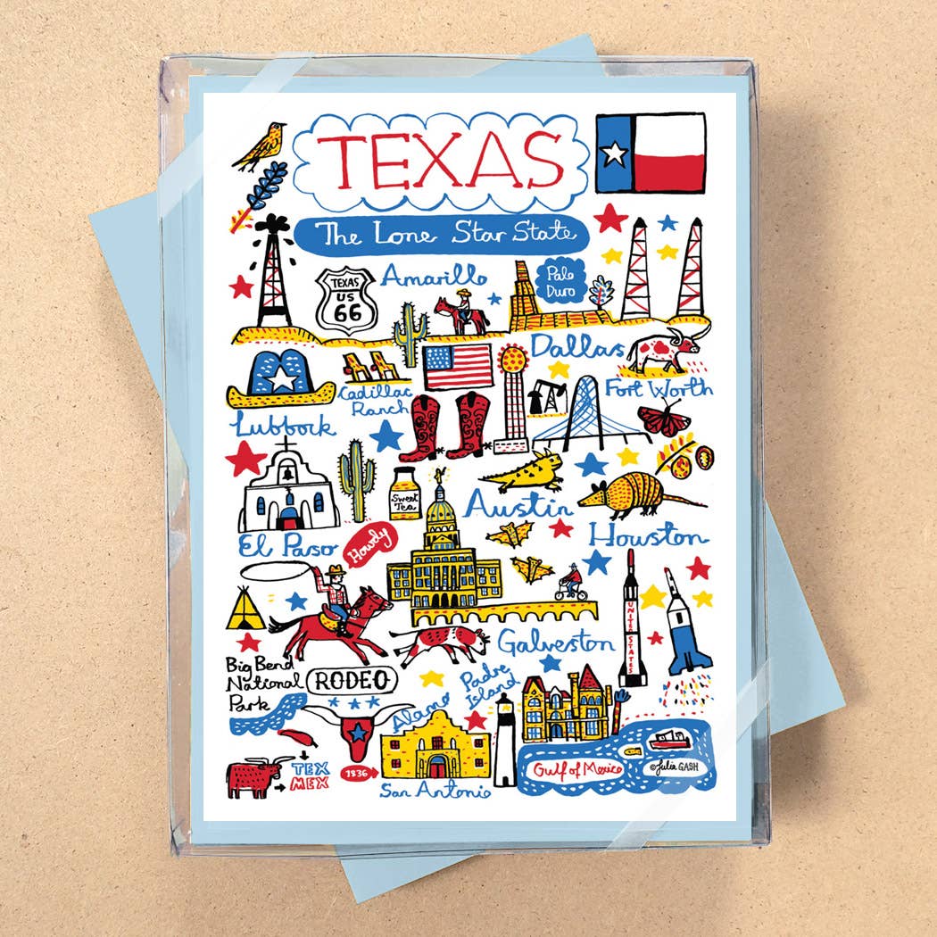 Allport Editions - Vendita all'ingrosso Set di cartoleria/cancelleria - Serie di Carte in Scatola Statescapes - scopri tutti i 29 Stati!24