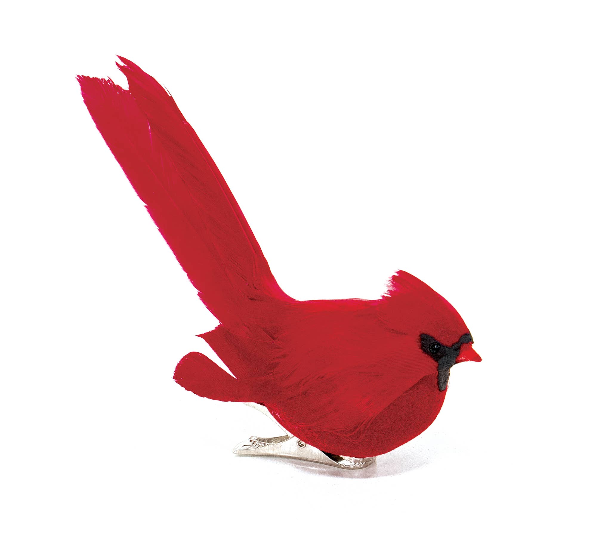 Saybrook Lane - Wholesale Christmas Decoration - Mini Red Feathered Cardinal Clip
