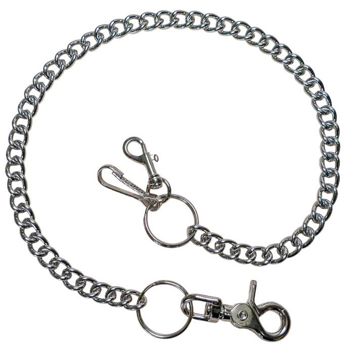 KCR -2 HOOKS REGULAR STEEL CHAIN KEYCHAIN for wholesale by Funk Plus