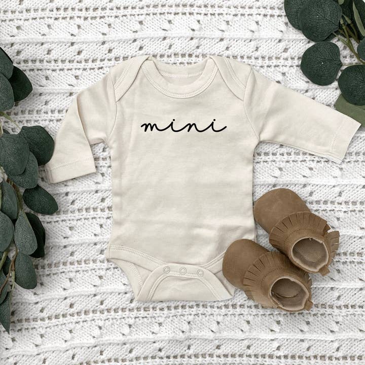 Body de Manga Comprida Orgânico Mini Original por atacado de Merce and Company