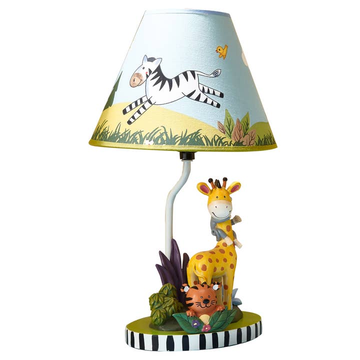 Blue Multi Color Toy Furniture -Sunny Safari Table Lamp for wholesale on Faire