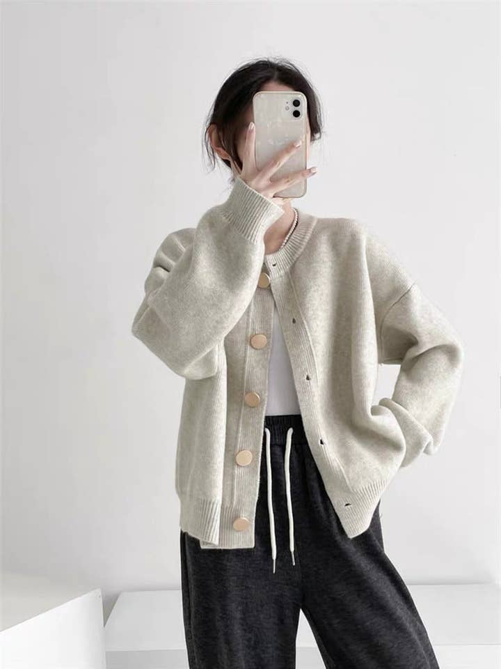 Marayn - Wholesale Cardigan – Women’s - Chic Knit Cardigan Korean Style Cozy Modern7