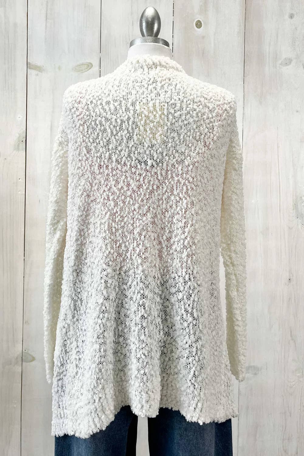 Tasha Apparel Wholesale - Wholesale Cardigan - Women's - Trendy Popcorn Knit Open Front Cozy Lightweight Oversized Cardigan Sweater13