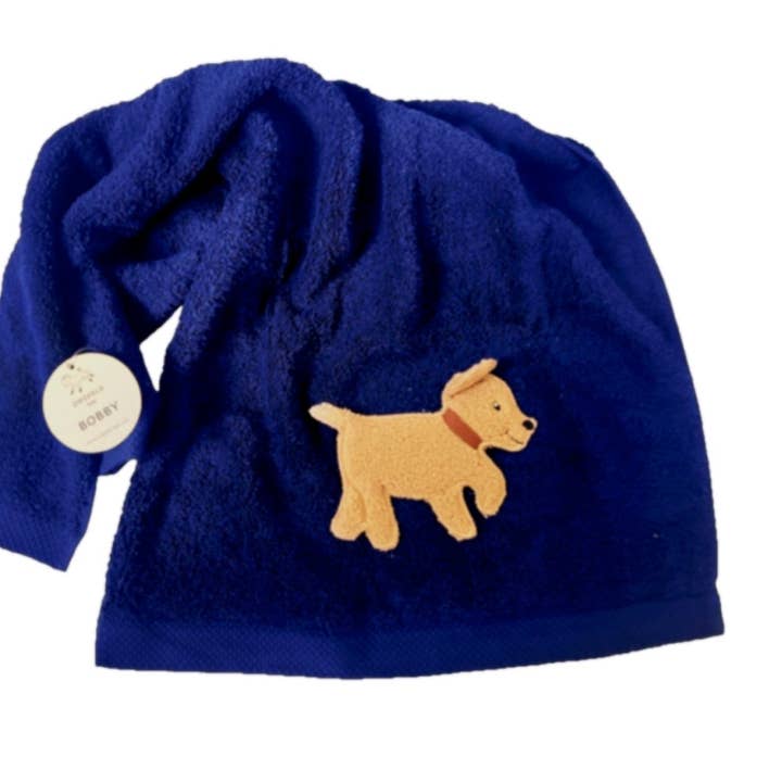 Bobby Towel, 70cm x 140cm for dog fans in 11 colors for wholesale by Ziegfeld Kids