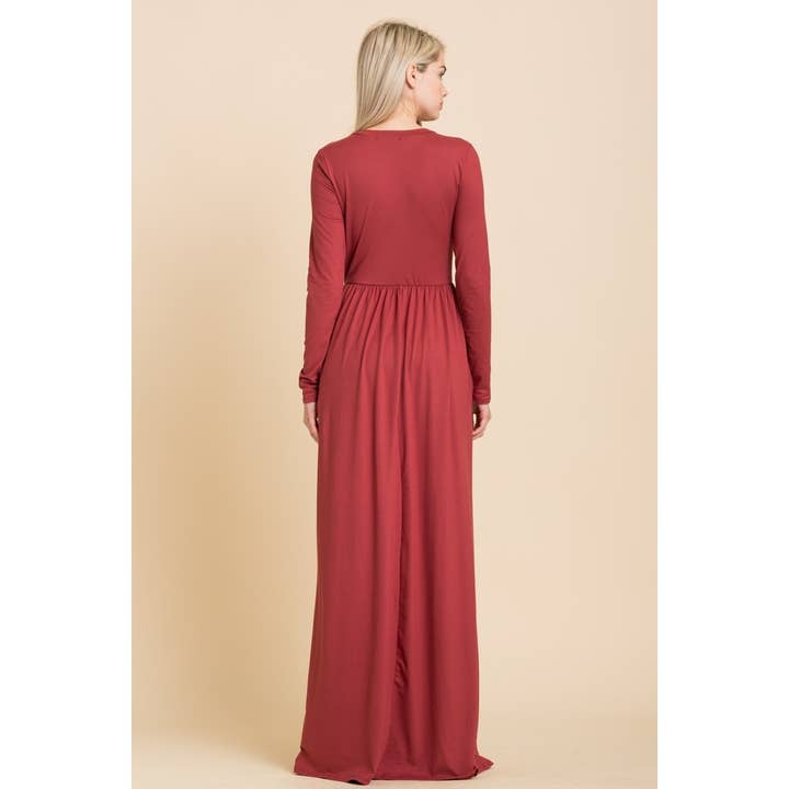 Reborn J - Wholesale Dress - Women's - Basic long sleeve maxi in plus size1
