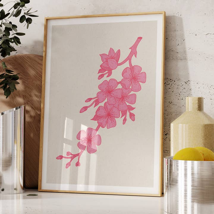 Cherry Blossom Art Print for wholesale by Ev Mat Studio