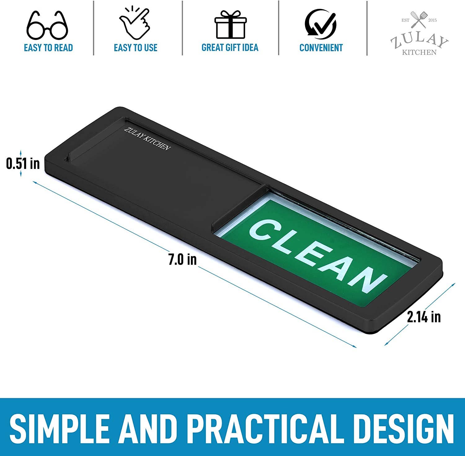 Zulay Kitchen – wholesale Magnet – Dishwasher Clean Dirty Magnet Sign11