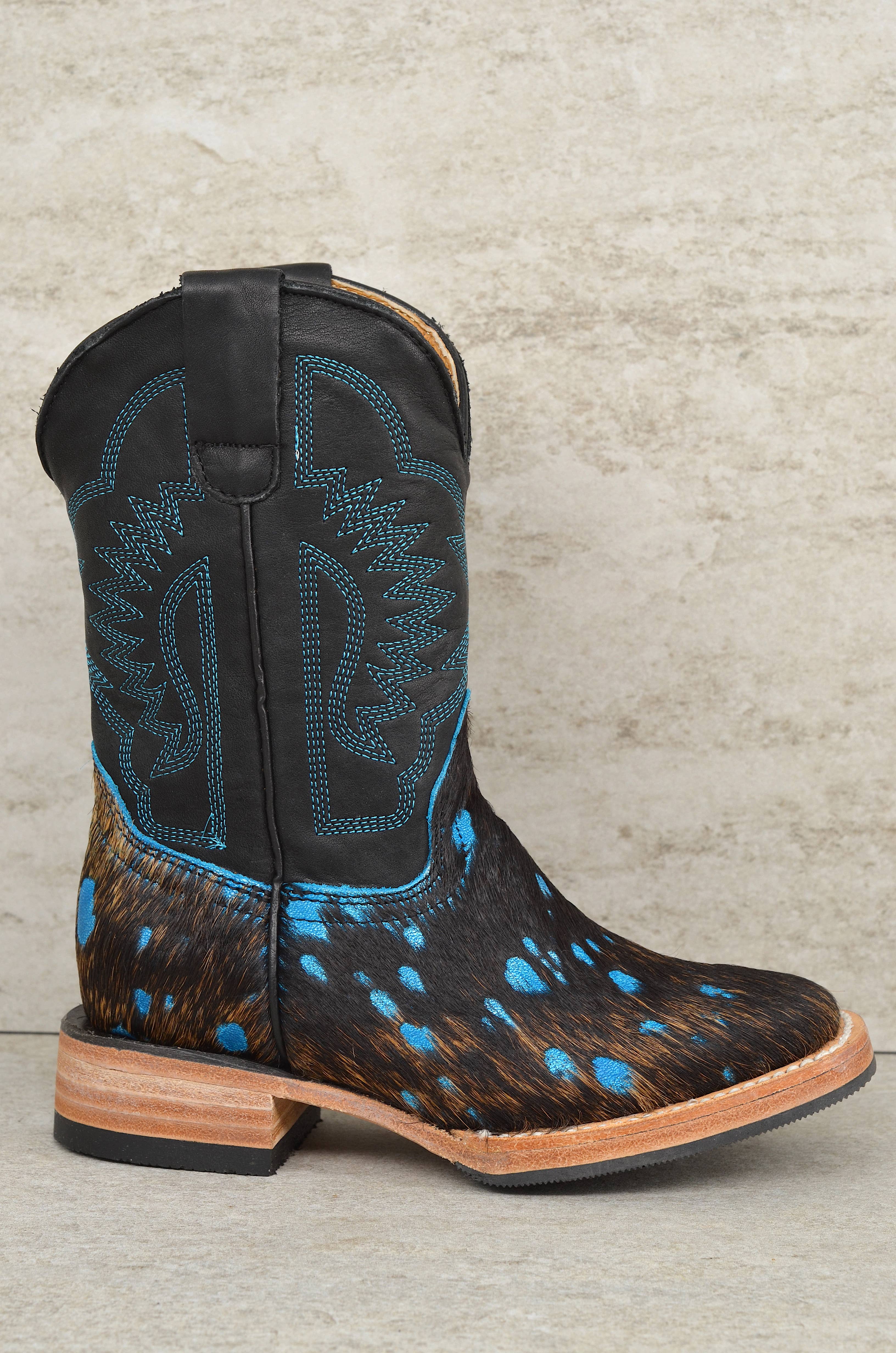 3501 TURQUOISE KIDS WIDE SQUARE BOOT for wholesale on Faire6