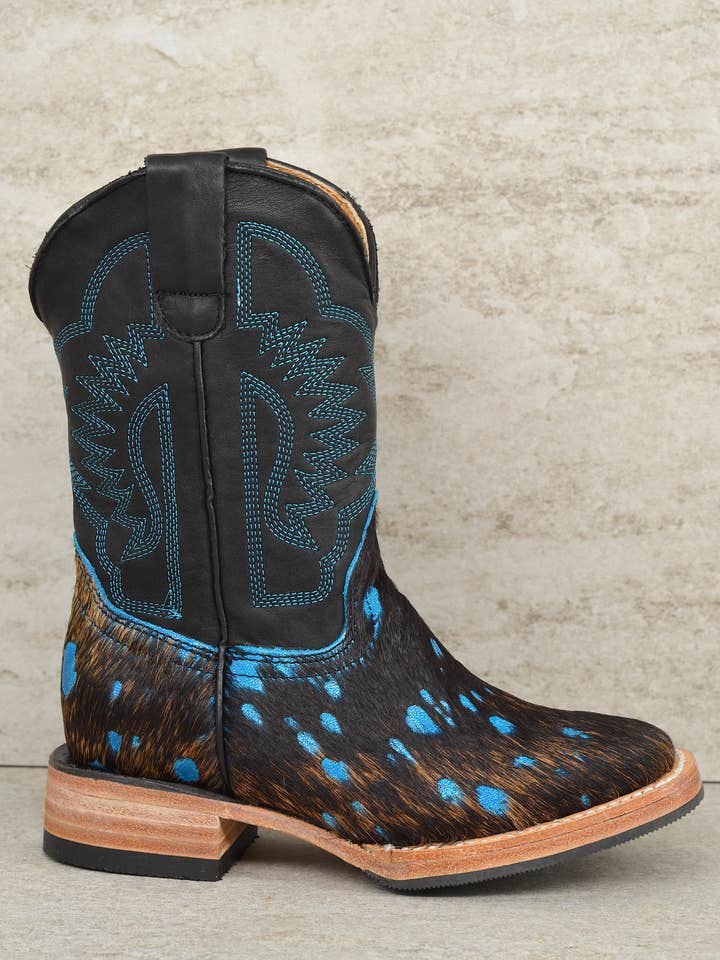 3501 TURQUOISE KIDS WIDE SQUARE BOOT for wholesale on Faire6
