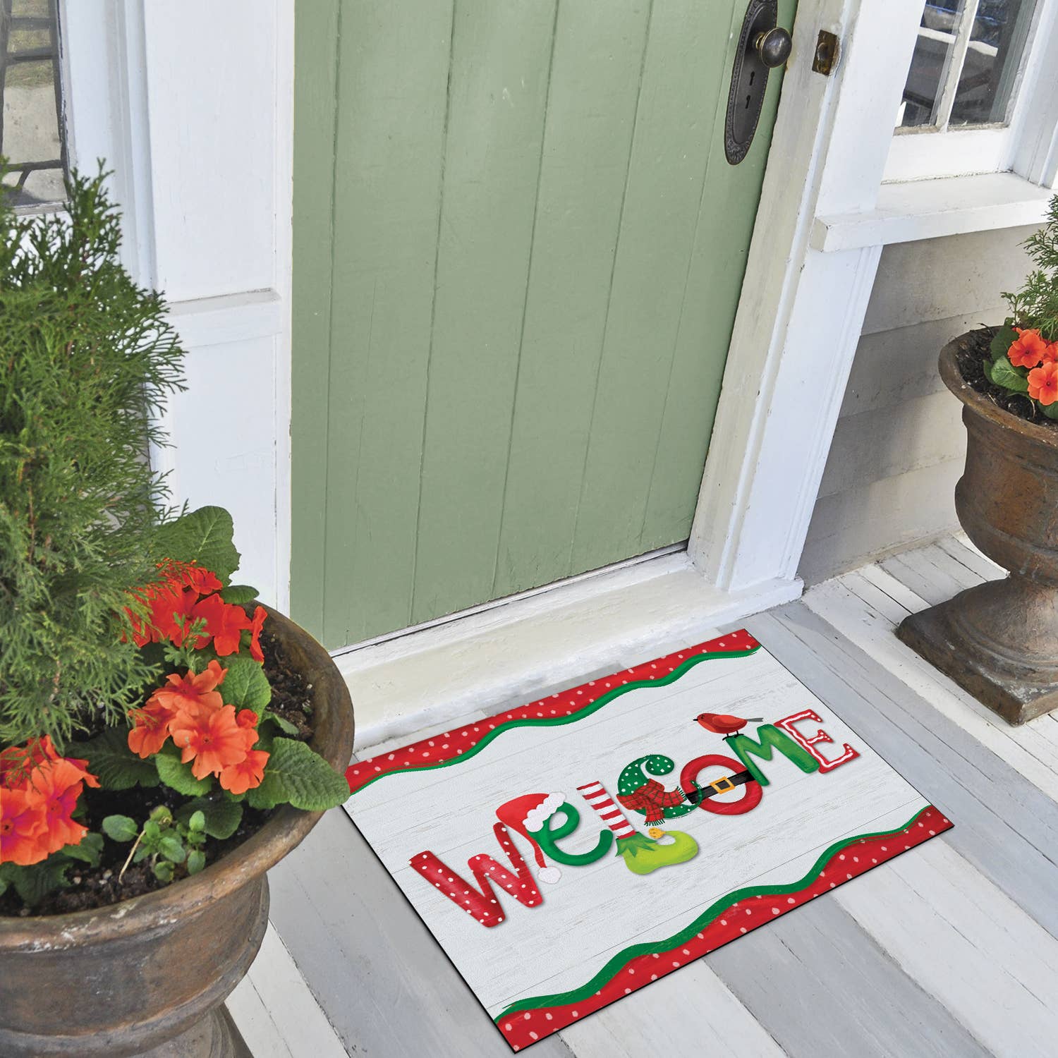 CounterArt/Highland Home/Thirstystone – Engroshandel Dørmåtte – Julen Velkommen Indendørs/Udendørs Entryway Mat5