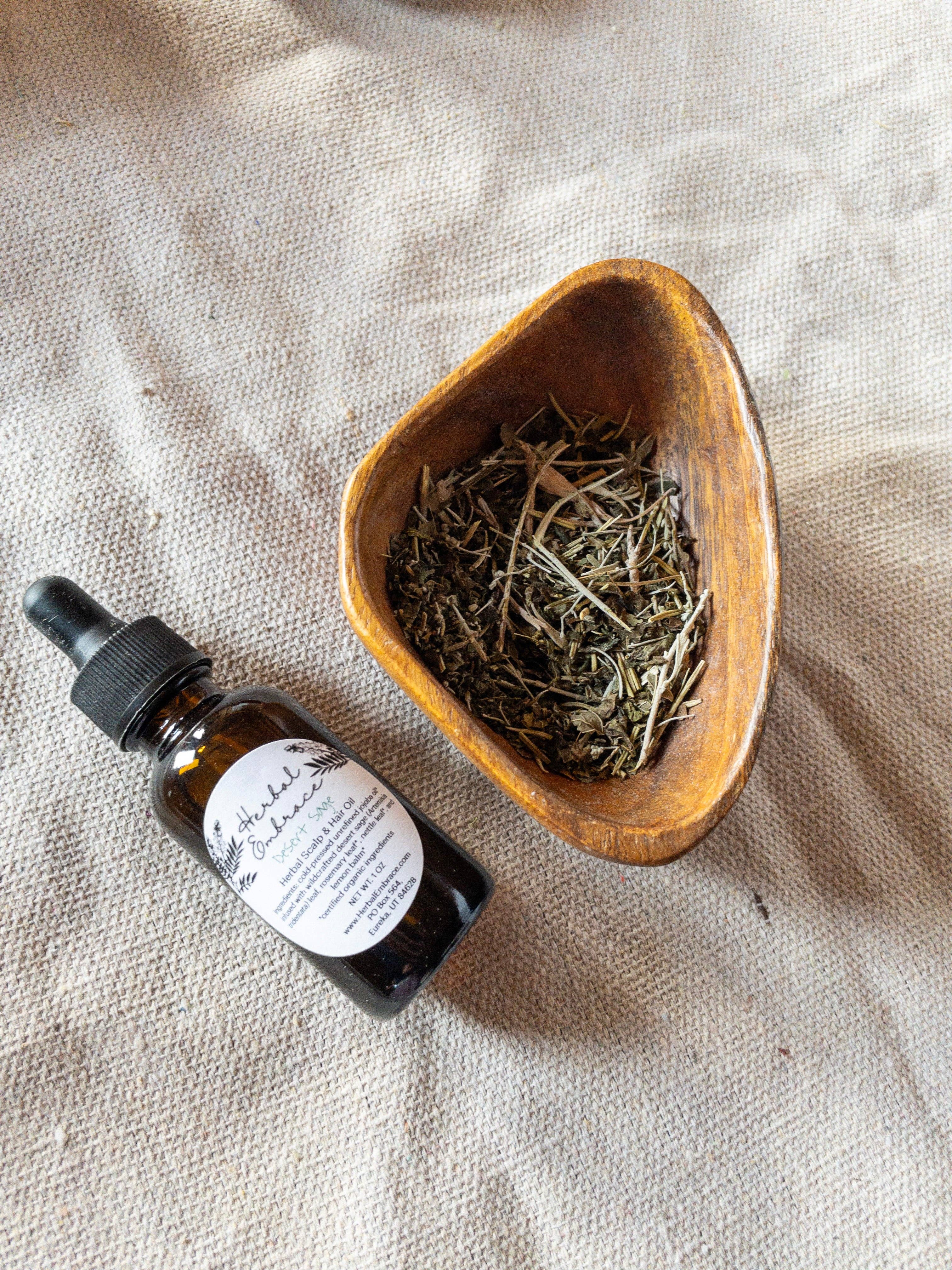 Herbal Embrace - Wholesale Hair Oil - Desert Sage Herbal Infused Oil for Scalp, Hair, & Beard2