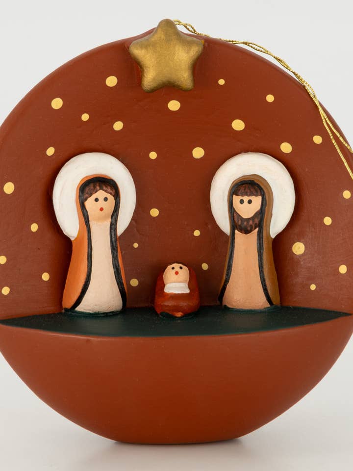 HANDMADE HANGING NATIVITY SCENE NIGHT FAIR TRADE PRODUCT for wholesale by Veraluna Sustainable Clothing